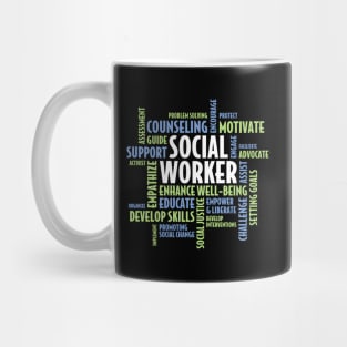 Words - Lcsw Social Work Month For Social Worker Mug